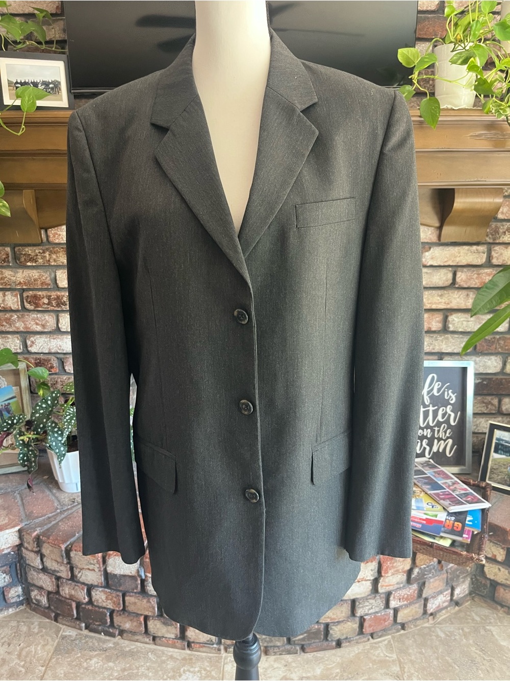 Classic Men’s Suit Blazer Jacket - Tailored Single-Breasted and Slacks